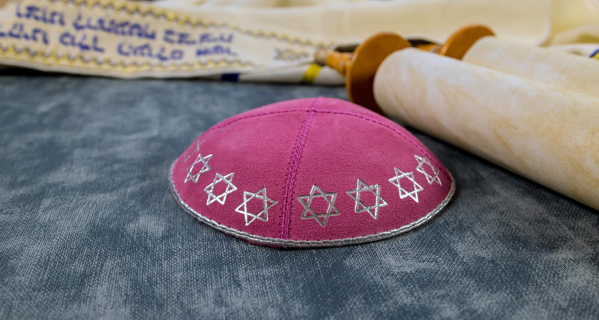 stitched insignia on cotton twill
